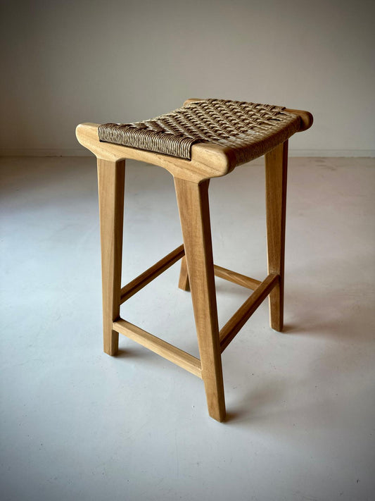 Ampat counter stool in synthetic Rattan