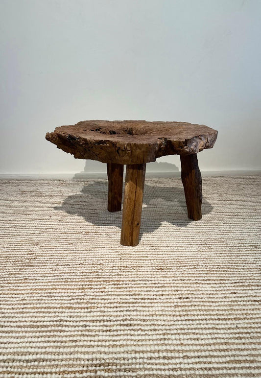 Ibuki unique finds: Rustic teak wooden side table