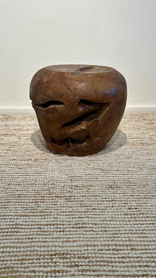 Ibuki teak root stool