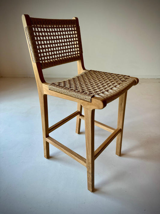 Komodo counter stool in synthetic rattan