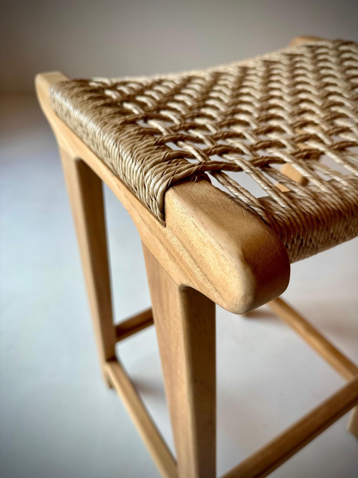 Ampat counter stool in synthetic Rattan
