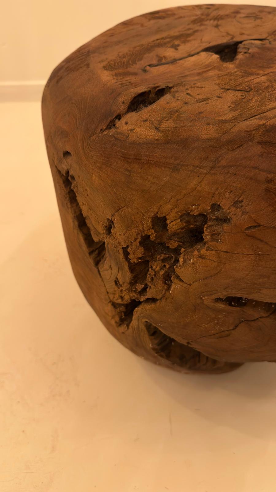 Ibuki teak root stool