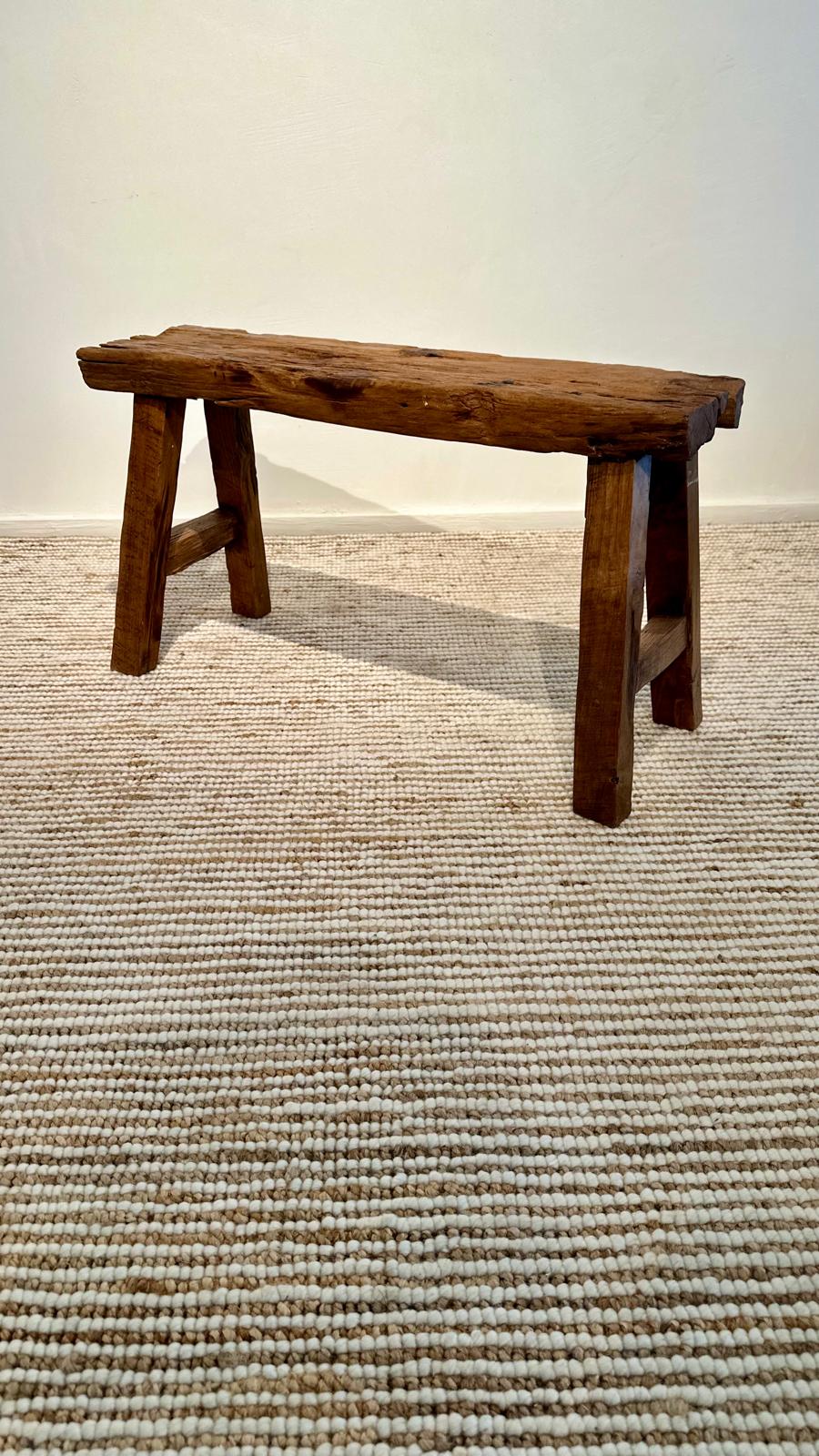 Ibuki unique finds: Rustic teak wooden bench