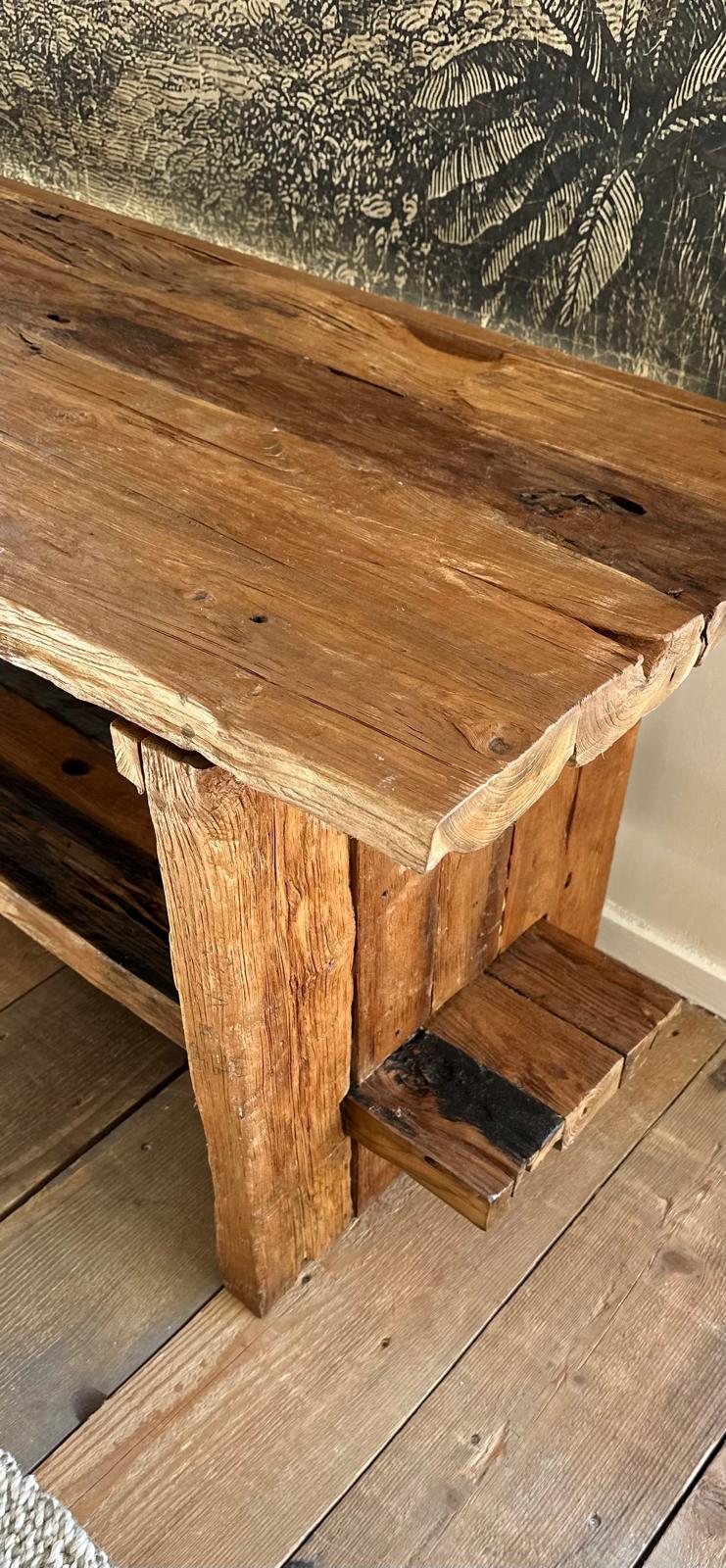 Ibuki unique finds: Rustic teak wooden console table