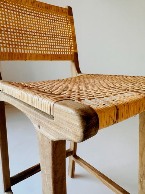 Komodo counter stool in rattan