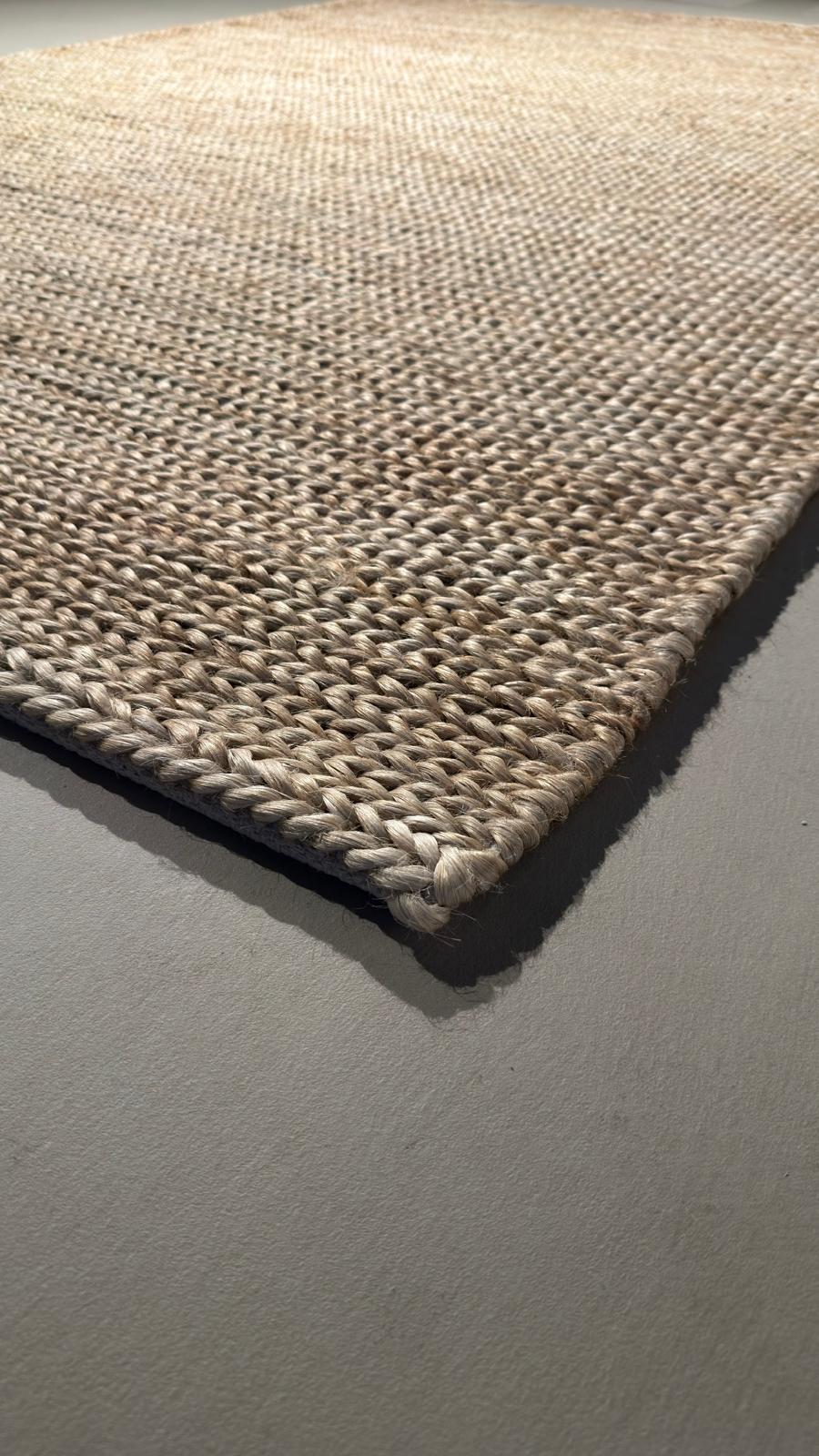 FRANSEN AUS JUTE/HANF, EINFACH, 1,70 X 2,40 Mtr, NATUR